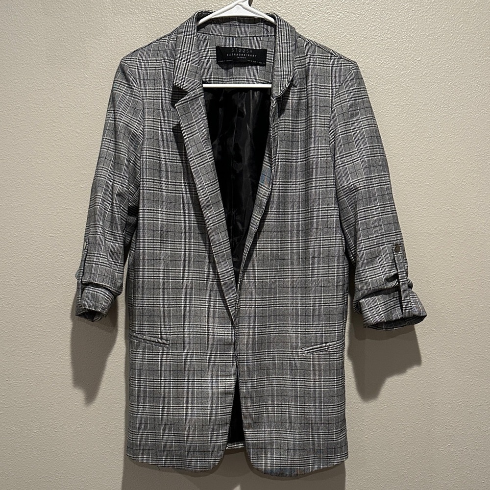 Stoosh Extraordinary Women’s  Blazer with Rolled Sleeves Size: Small